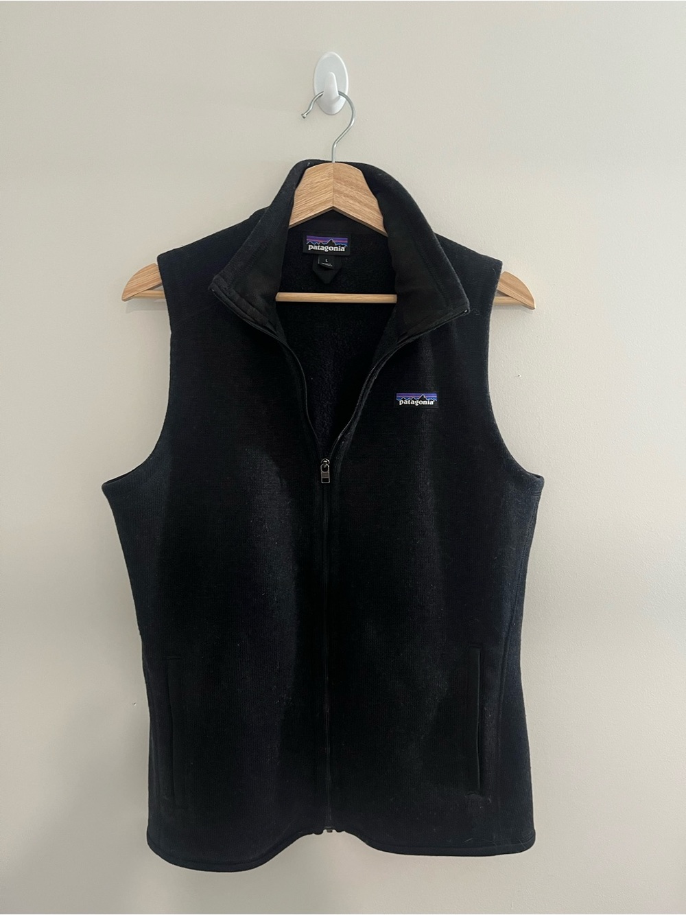 Patagonia Black Women's Large Zip-Up Better Sweater Vest